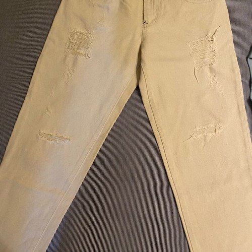 Zini denim pants like new, beige, size S