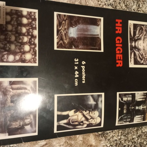 H.R Giger posters used, set of 4 pieces