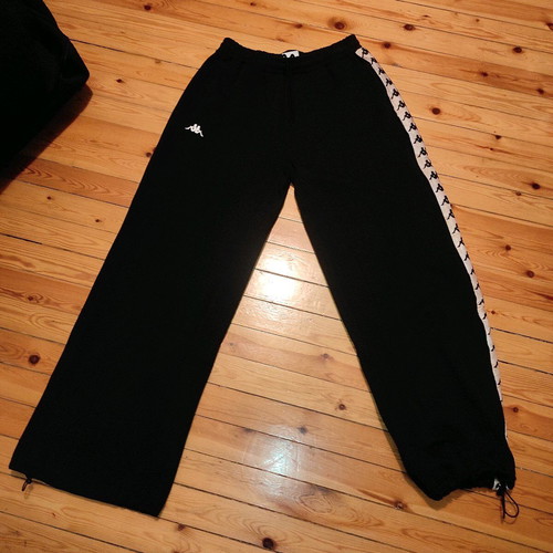 Kappa women's baggy sweatpants new with tags, black and beige