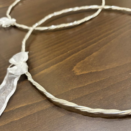 Silver wedding crowns handmade, 925 silver