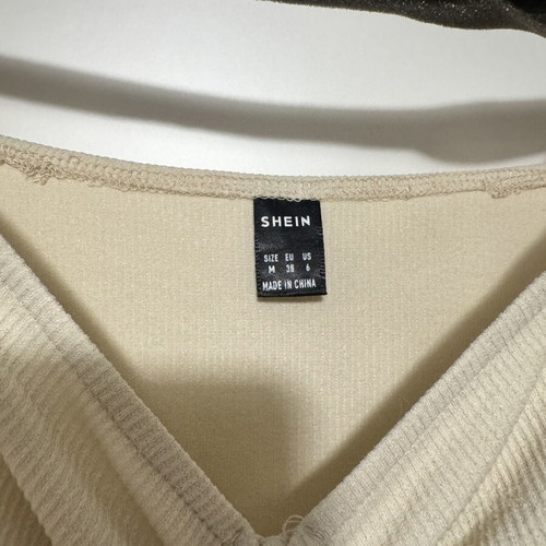 Shein top elastic, like new, beige, size M