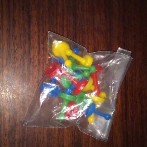Game pieces like new, 68 pcs, assorted colors