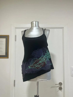Diesel Y2k Cami Top Medium Graphic Asymmetrical Very Rare Grunge