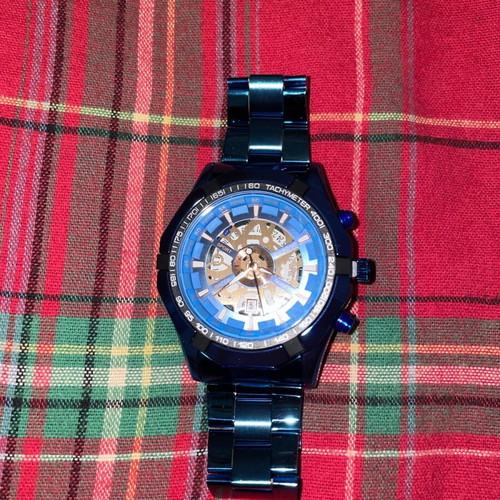 Wristwatch blue new unisex