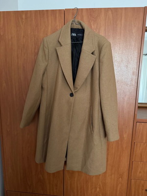 Παλτό Zara XL αφόρετο σε camel χρώμα