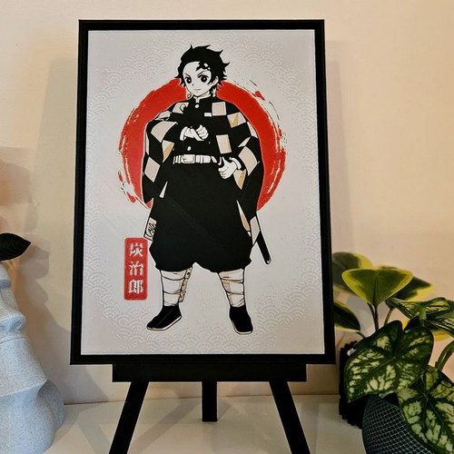 Tanjiro Kamado wall decor new 3D print, Anime Demon Slayer