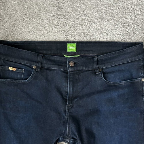 Boss Green by Hugo Boss Indigo Faded Effect Stretch Denim Slim Fit Jeans used, size 36