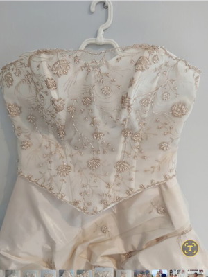 A-Style wedding dress, beige, size XL 42 14