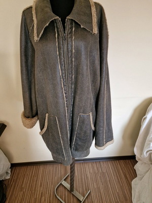Men's leather jacket new, brown, size XL