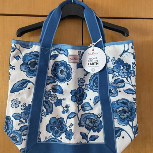 Cath Kidston Tote Bag with Blue Floral Pattern