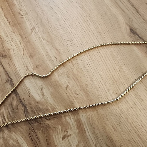 Cuban link chain, gold color
