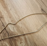 Cuban link chain, gold color