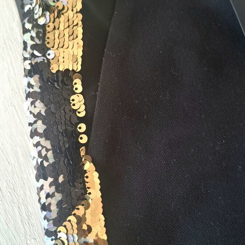 Access black sequin love logo pants Large 46 European