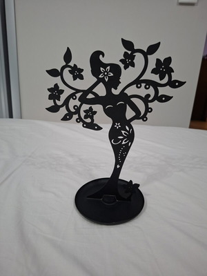 Jewelry stand, iron with multiple holders