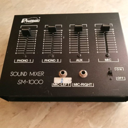 Phonic SM-1000 sound mixer console used