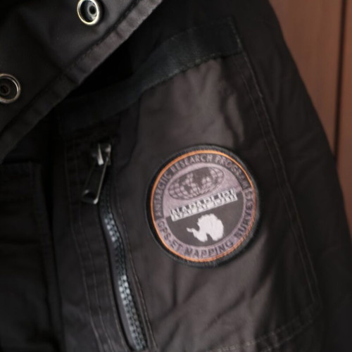 Napapijri hooded bomber jacket XL, black