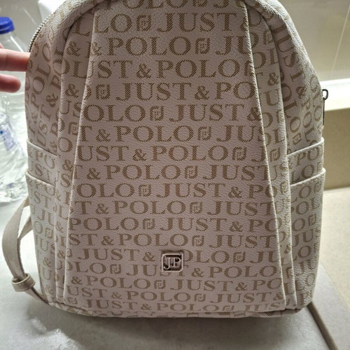 Just & Polo backpack bag new, beige