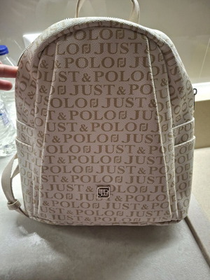 Just & Polo backpack bag new, beige
