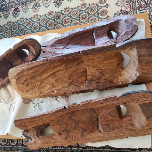 Wooden masks used