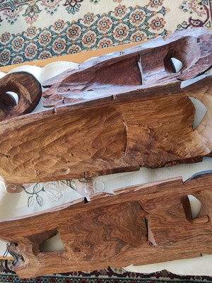 Wooden masks used