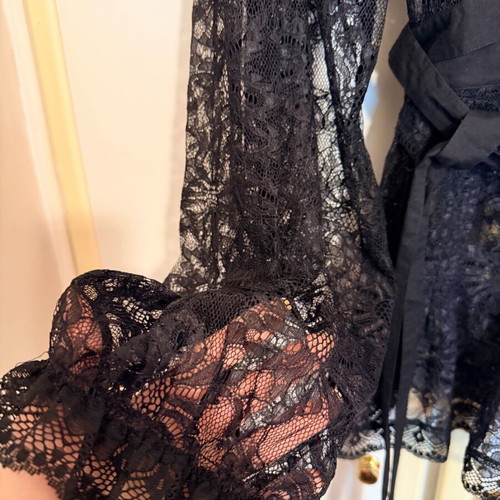 Dolce&Gabbana Women's Lace Blouse like new, 44IT, black