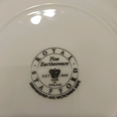 Cups for French coffee and tea, new, set of 6 with saucers