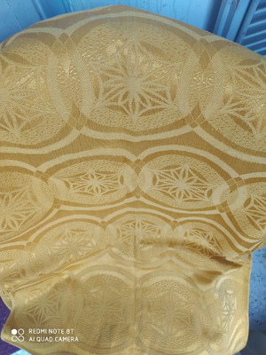 Vintage curtains two thick new, gold color, 122x220 cm