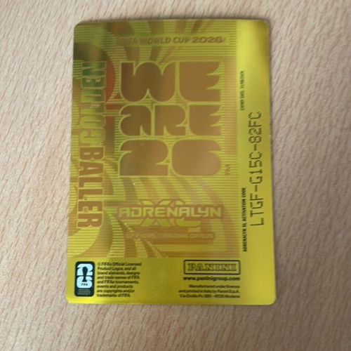 Golden Baller Lionel Messi card like new, last World Cup