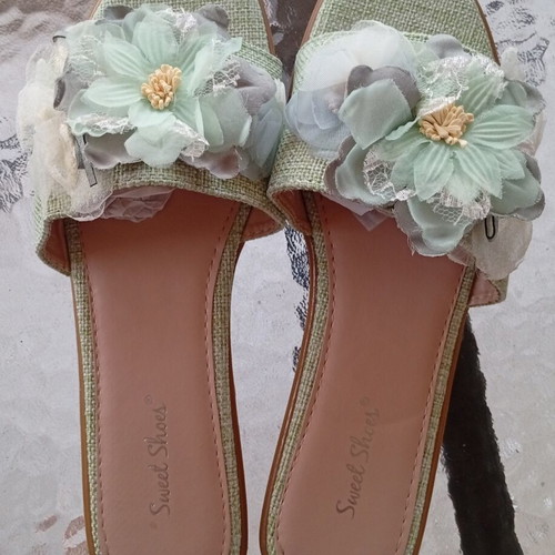 Summer shoes size 40 green new