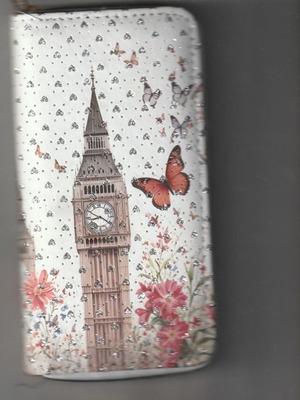 Women's wallet new A To Z Greek white 10x20