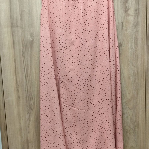 New Look pink polka dot midi skirt like new, EU 40