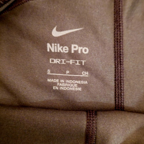 Nike Pro Camo Sports Shorts, Size S, Grey/Black