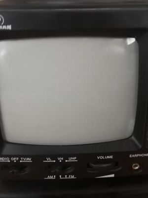 Vintage Human TV-Radio used, black