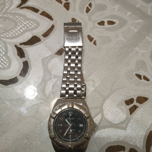 Orient men's watch used, collectible, silver