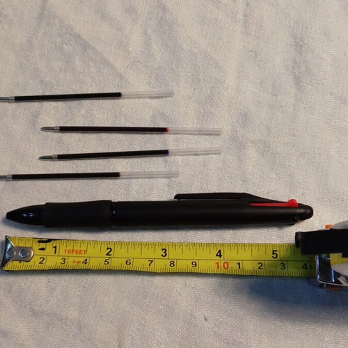 Multicolor pen with refills like new
