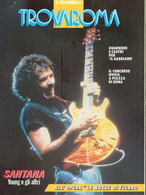 La Repubblica Trovaroma No 95 magazine 1987 Santana