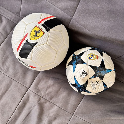 Football balls like new, including 2018 Champions League collectible and Ferrari ball