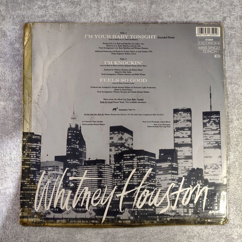 Whitney Houston I'm Your Baby Tonight 12'' Maxi Single used