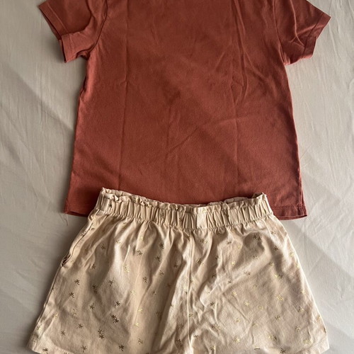 H&M girls' t-shirt and shorts set, age 6