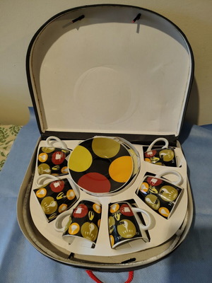 Coffee cup set new, two sets