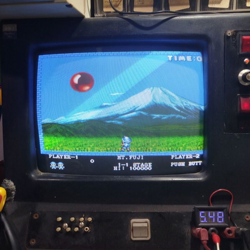PANG Bootleg PCB used, 1989 arcade game board