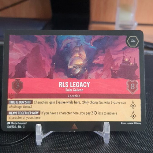 Disney Lorcana Into The Inklands RLS Legacy 136/204 Foil Rare card like new