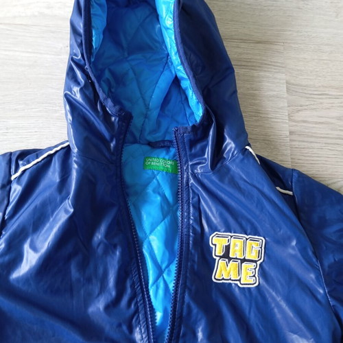 United Colors of Benetton children's windbreaker jacket, blue, age 7-8