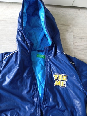 United Colors of Benetton children's windbreaker jacket, blue, age 7-8