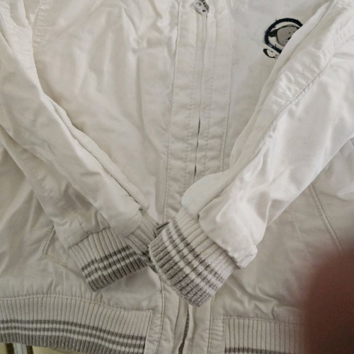 Children's jacket used, white for about 18 months