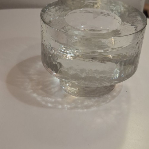 Vintage glass candle holder like new