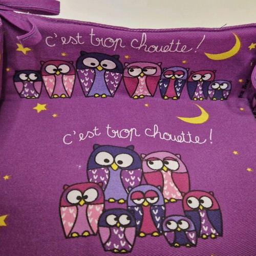 Bread basket with owls new, square 20x20 cm