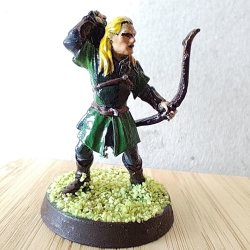 Legolas Greenleaf metal miniature used, Games Workshop Lord of the Rings