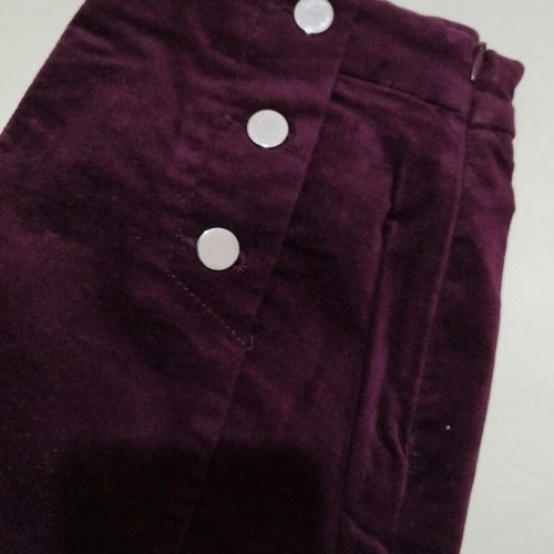Suede burgundy high-waisted shorts Bershka new