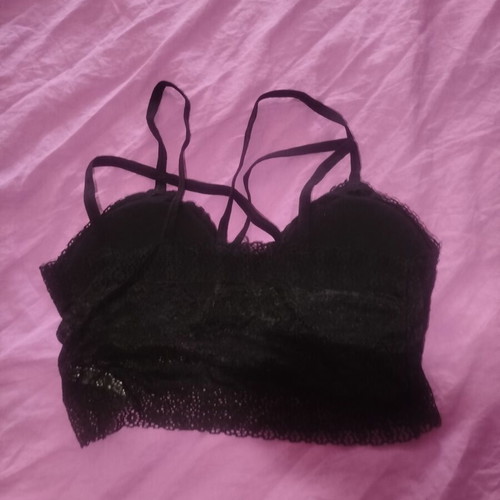 BeisDanna Lace Bralette Large new, black, strappy back